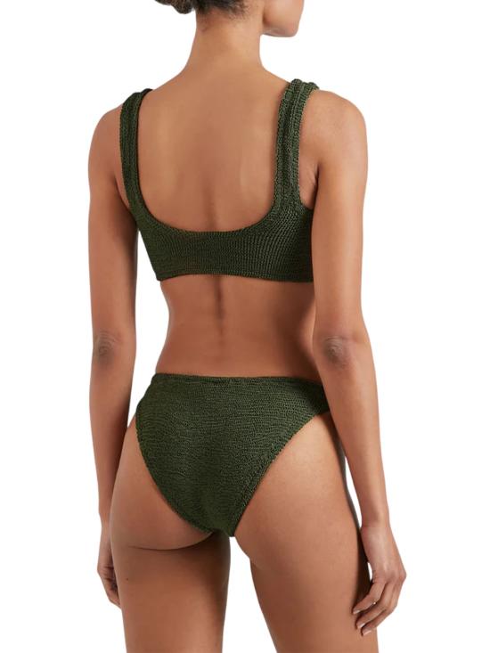 25FW 훈자 지 비치웨어 BJULIATX METALLIC KHAKI - HUNZA G