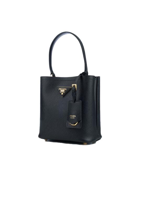 26FW 프라다 파니에 사피아노 가죽 스몰백 1BA217VOOD2ERX F0002 Nero - PRADA