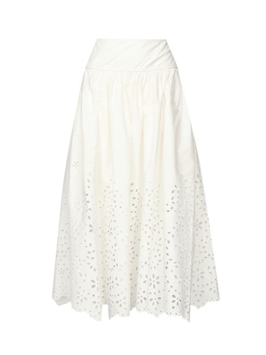 25FW 셀프 포트레이트 숏 스커트 SS25137MSK WHITE White