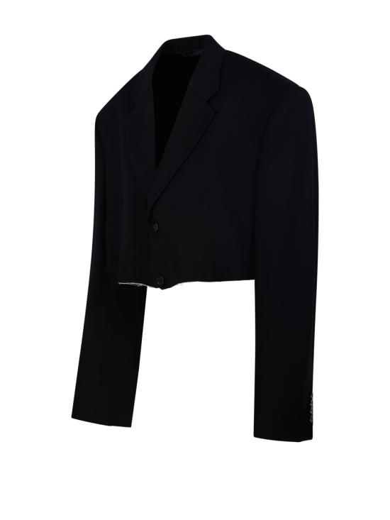 25FW 발렌시아가 수트 자켓 839295 TRT01 1000 BLACK - BALENCIAGA