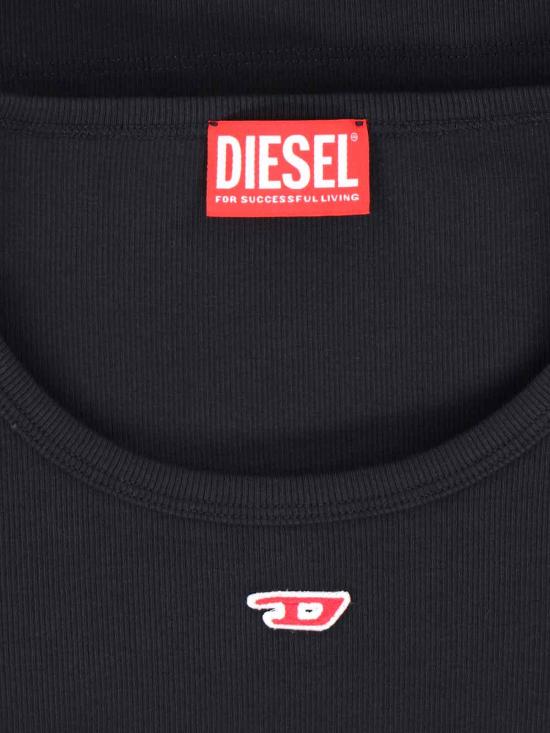 25FW 디젤 반팔 티셔츠 A05106 0EJAI 9XX Black - DIESEL