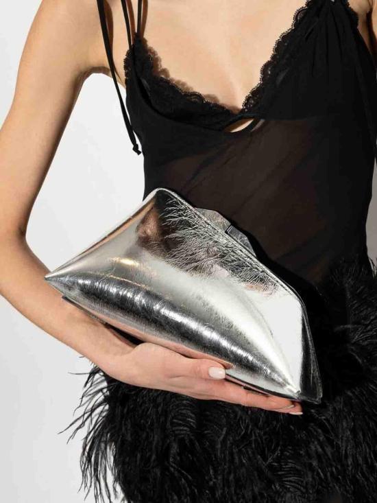  디 아티코 클러치/파우치 241WAH00001LBT070AA002 Silver - THE ATTICO