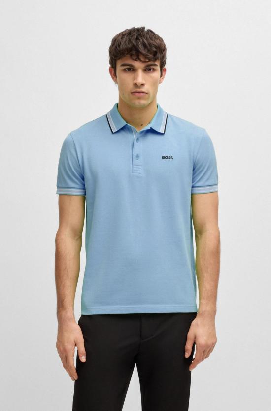 25SS 보스 폴로 티셔츠 50469055 10241663 01 430 Bright blue - BOSS