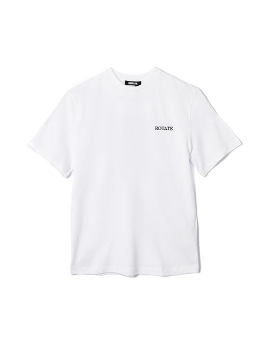 25SS 로테이트 반팔 티셔츠 112445400 400 BRIGHT WHITE White