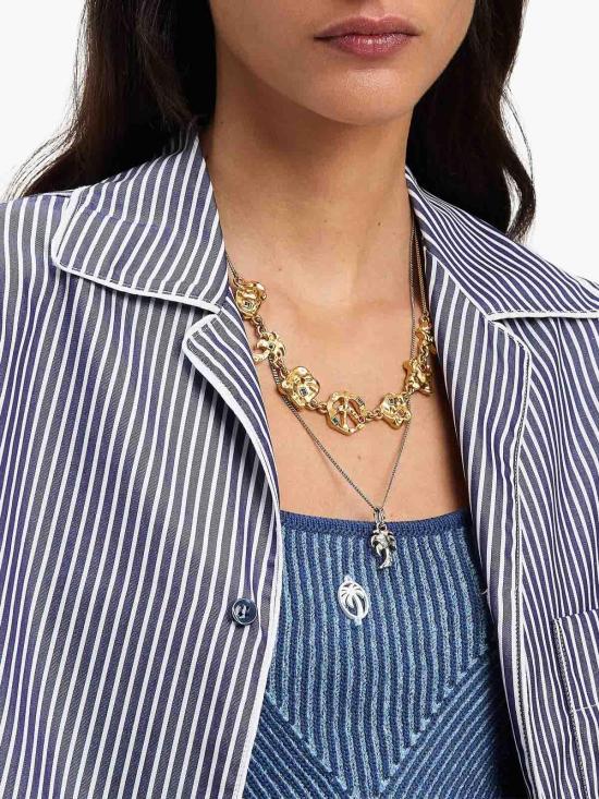  팜앤젤스 셔츠 PWGG005S25FAB0014603 Blue - PALM ANGELS