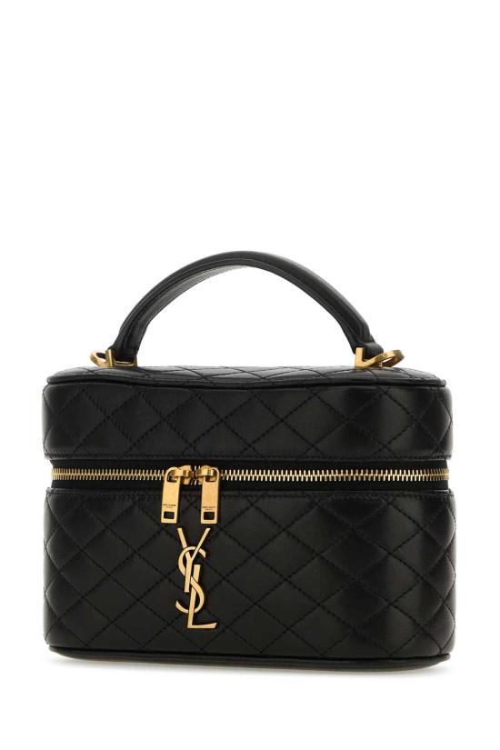 26FW 생로랑 램스킨 가비 베니티 백 7667311EL07 1000 Black - SAINT LAURENT