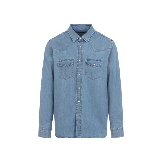 25FW 톰포드 데님 셔츠 HDS001 FMC239 HB414 WASHED BLUE