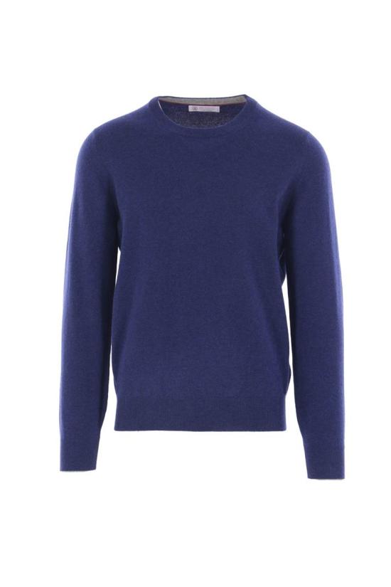 25FW 브루넬로 쿠치넬리 캐시미어 니트 스웨터 M2200100CQC24 SAPPHIRE LIGHT GRAY