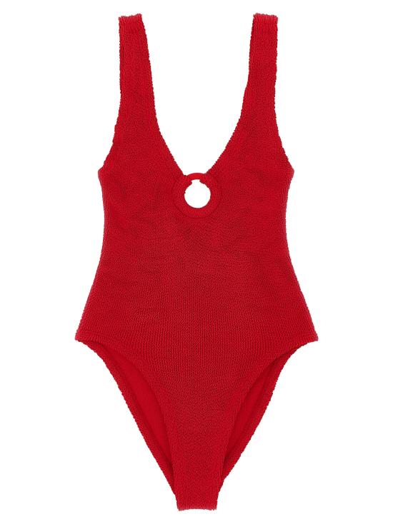 25FW 훈자 지 원피스 수영복 CELINESWIMRED Red