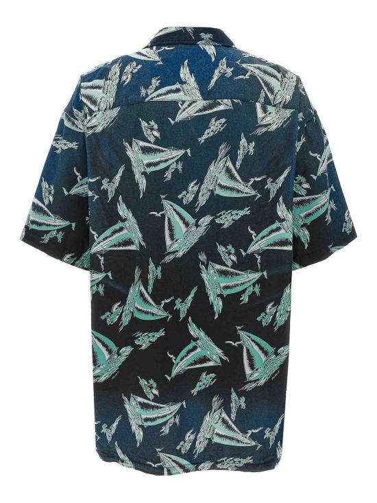 26SS 메종 미하라 야스히로 반팔 셔츠 J14SH187BLACK Blue - MAISON MIHARA YASUHIRO