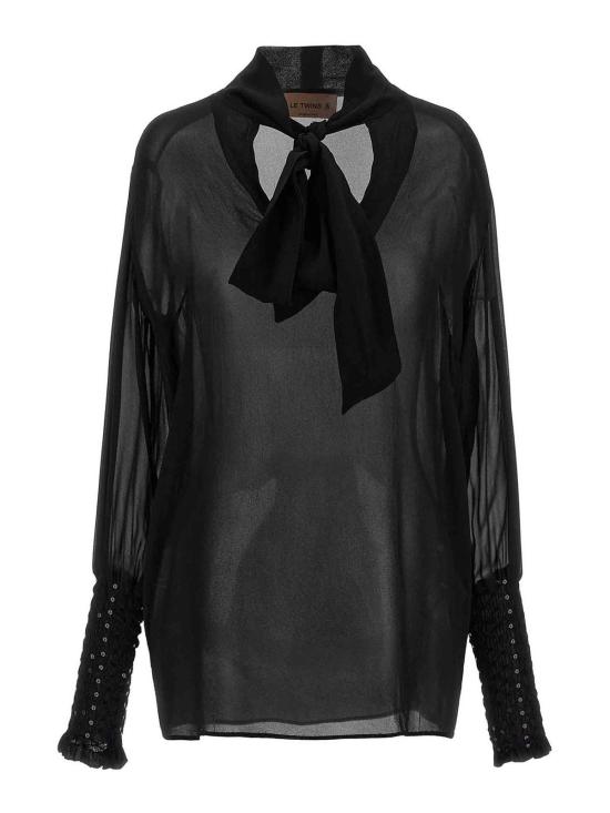  르 트윈스 블라우스 LORELLANERO Black