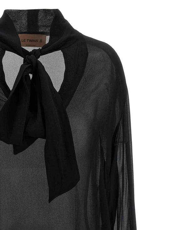  르 트윈스 블라우스 LORELLANERO Black - LE TWINS