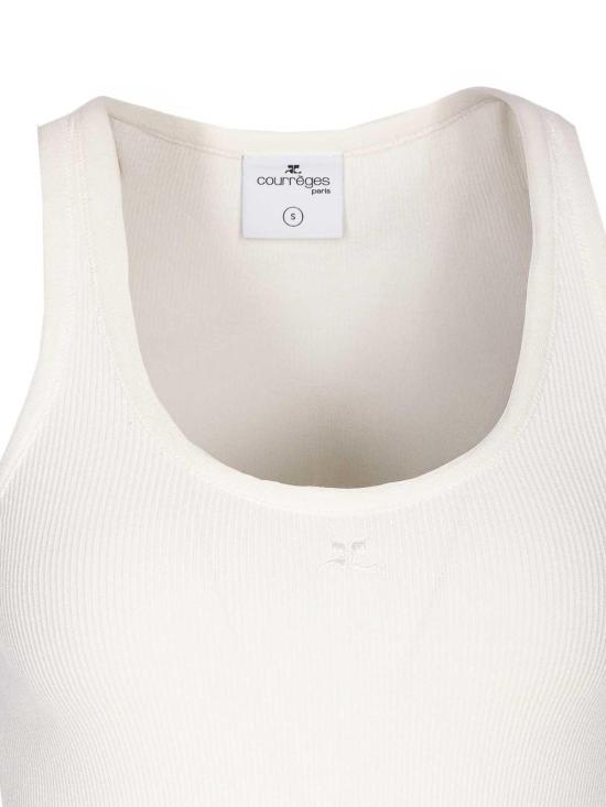 25SS 쿠레쥬 미디 스커트 225MRO631FI00010001 White - COURREGES