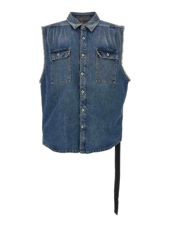  다크쉐도우 데님 셔츠 DU01E3764DWB06 Blue