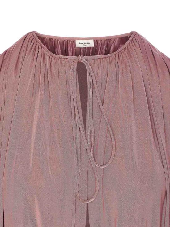25SS 생로랑 블라우스 820917Y7F985284 Nude Neutrals - SAINT LAURENT
