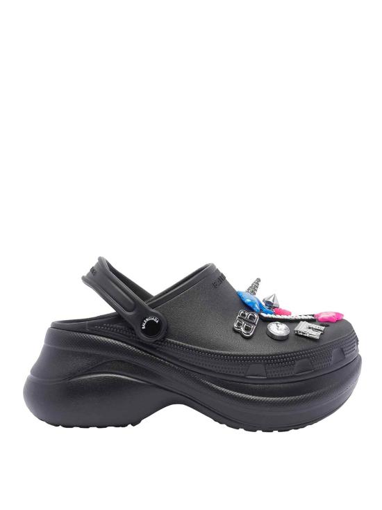 26FW 발렌시아가 x 크록스 지비츠 샌들 720762W0FOW1000 Black
