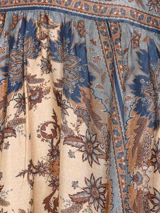 25FW 짐머만 미디 스커트 3479SSS253BLCMINFLO Blue - ZIMMERMANN