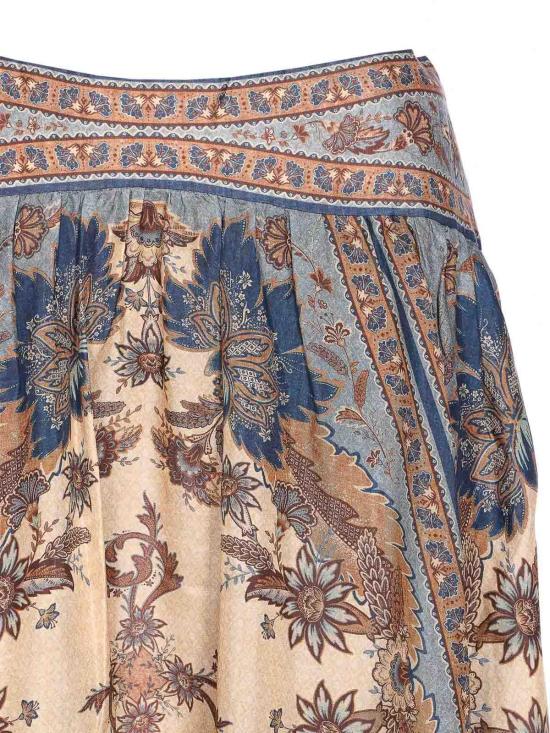 25FW 짐머만 미디 스커트 3479SSS253BLCMINFLO Blue - ZIMMERMANN