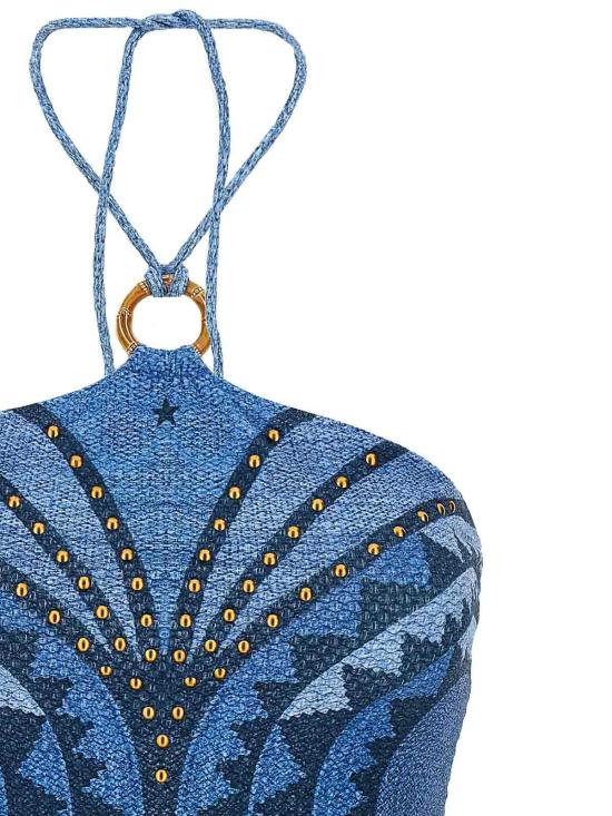  핀업스타 스커트 PF170A004 Blue - PIN UP STARS