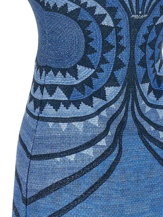  핀업스타 스커트 PF170A004 Blue - PIN UP STARS