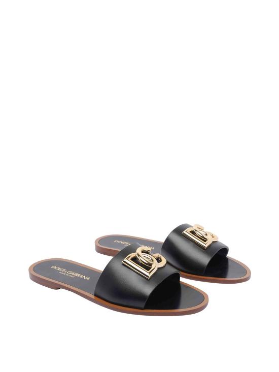26SS 돌체앤가바나 뮬/슬리퍼 CQ0619AW57680999 Black - DOLCE & GABBANA