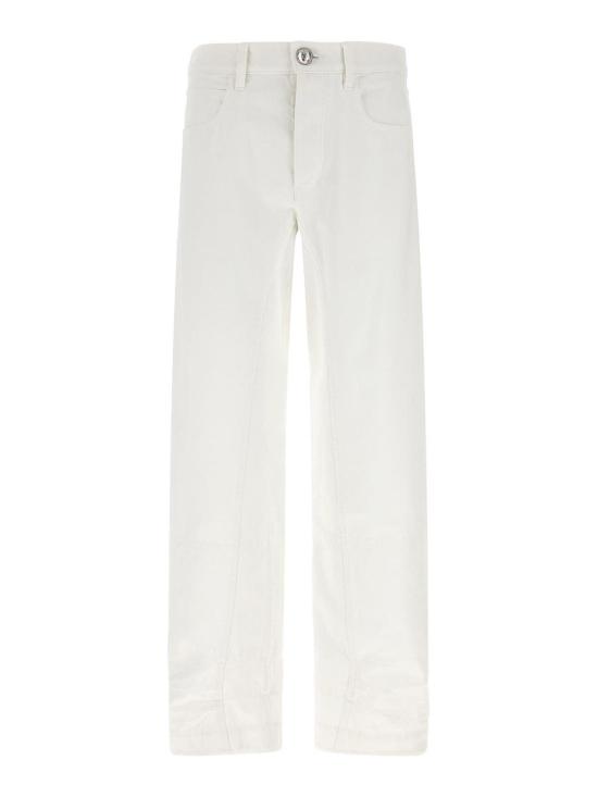 25FW 질샌더 스트레이트 팬츠 J04KA0115J46463102 White