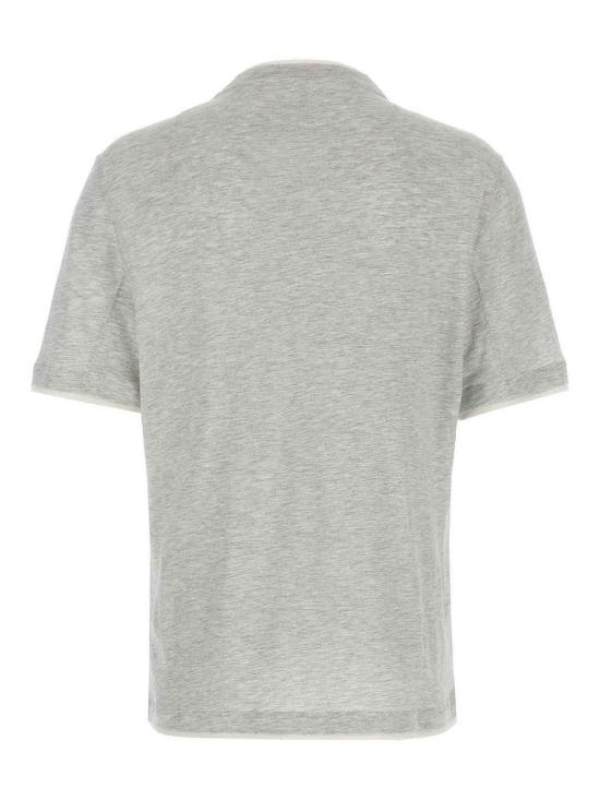 26SS 브루넬로 쿠치넬리 반팔 티셔츠 MW8357427CAG22 Grey - BRUNELLO CUCINELLI