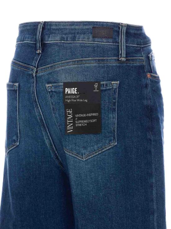  페이지 스트레이트 팬츠 1H76E77C351 Blue - PAIGE