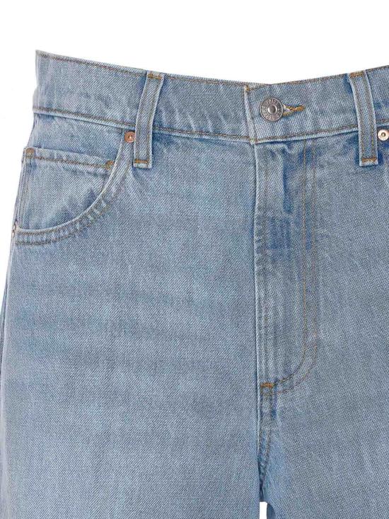  페이지 스트레이트 팬츠 1F12O32WC563 Blue - PAIGE