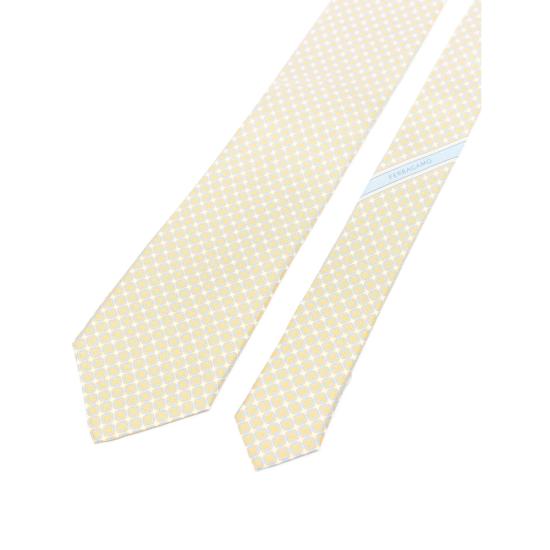 25FW 살바토레 페라가모 넥타이 351296 0786497 GIALL YELLOW BLUE - SALVATORE FERRAGAMO