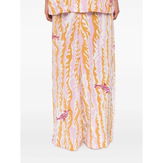 25FW Olivia Von Halle 팔라초 팬츠 PF25018 ALABAMA MIRA NEUTRALS BROWN - OTHER BRANDS