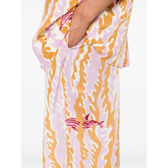 25FW Olivia Von Halle 팔라초 팬츠 PF25018 ALABAMA MIRA NEUTRALS BROWN - OTHER BRANDS