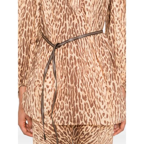 25FW 짐머만 블라우스 3203TSS255 TANLE NEUTRALS BROWN - ZIMMERMANN