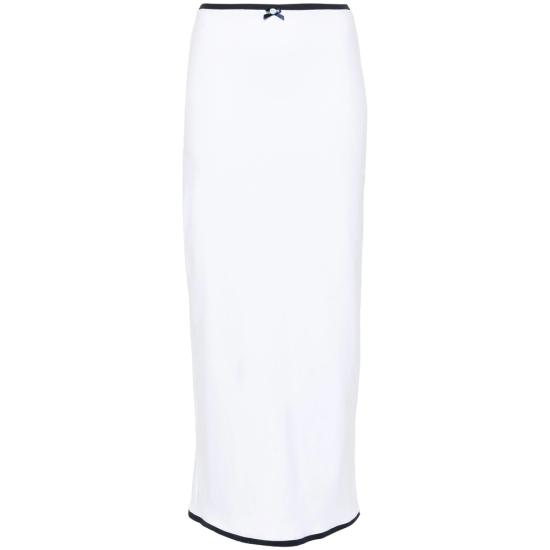  로웬 로즈 롱 스커트 RR J108 L WH NA WHITE