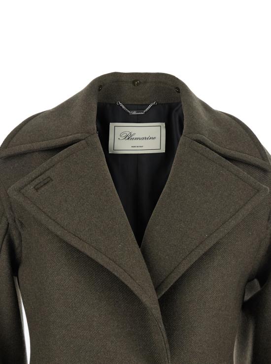 25FW 블루마린 코트 2S099AN0523 Green - BLUMARINE