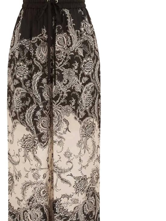 25FW 짐머만 팬츠 3254PSS251 CRMBLKFLO CREAM BLACK FLORAL - ZIMMERMANN