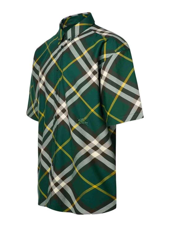 24FW 버버리 반팔 셔츠 8082903 Green - BURBERRY