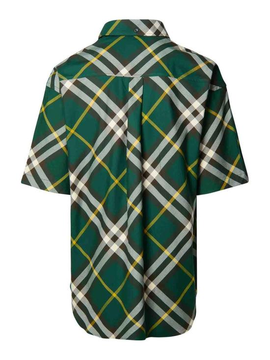 24FW 버버리 반팔 셔츠 8082903 Green - BURBERRY