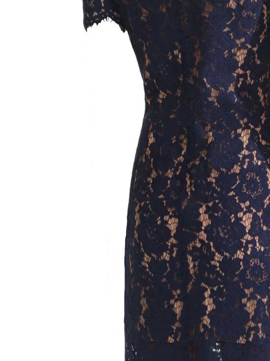 25FW 셀프 포트레이트 미디 원피스 PF25 020MBL BLUE Blue - SELF PORTRAIT