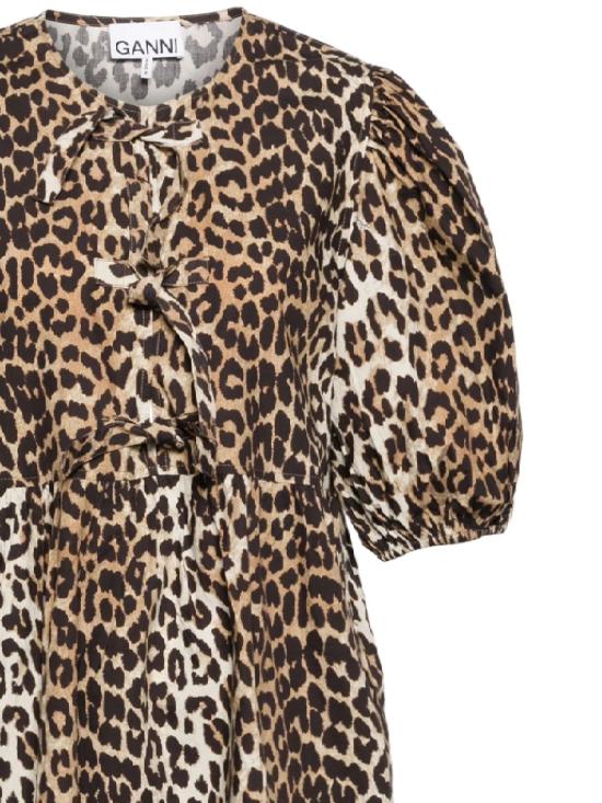 25FW 가니 미디 원피스 F9758 943 Brown - GANNI