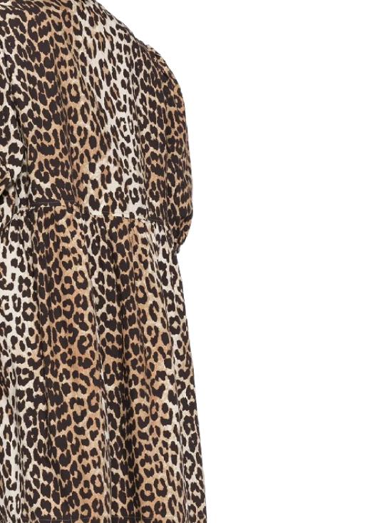 25FW 가니 미디 원피스 F9758 943 Brown - GANNI