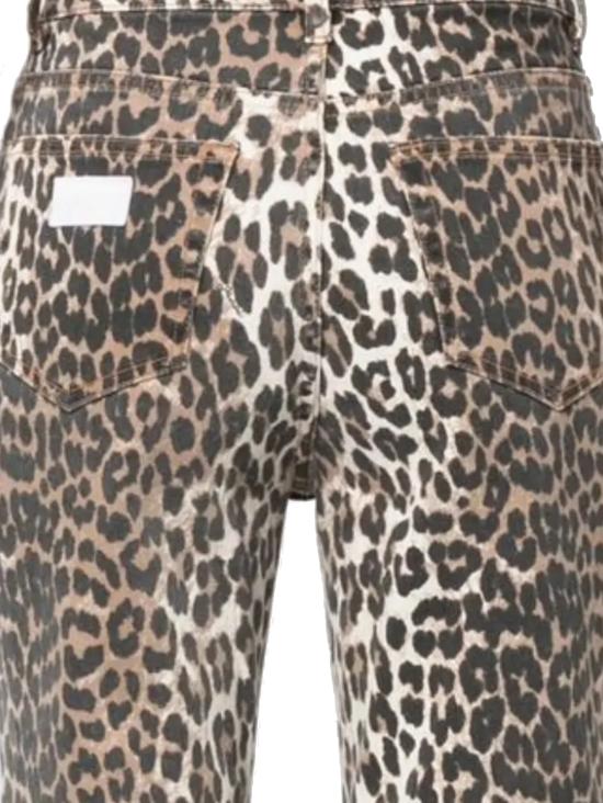 25FW 가니 레오파드 플레어 크롭 J1059 943 Brown - GANNI