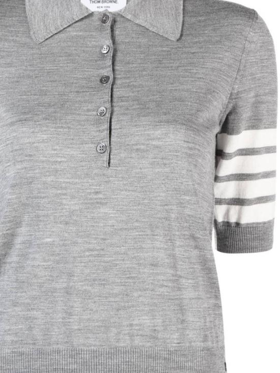 25FW 톰브라운 반팔 티셔츠 FKP053A Y1014055 Lt grey - THOM BROWNE