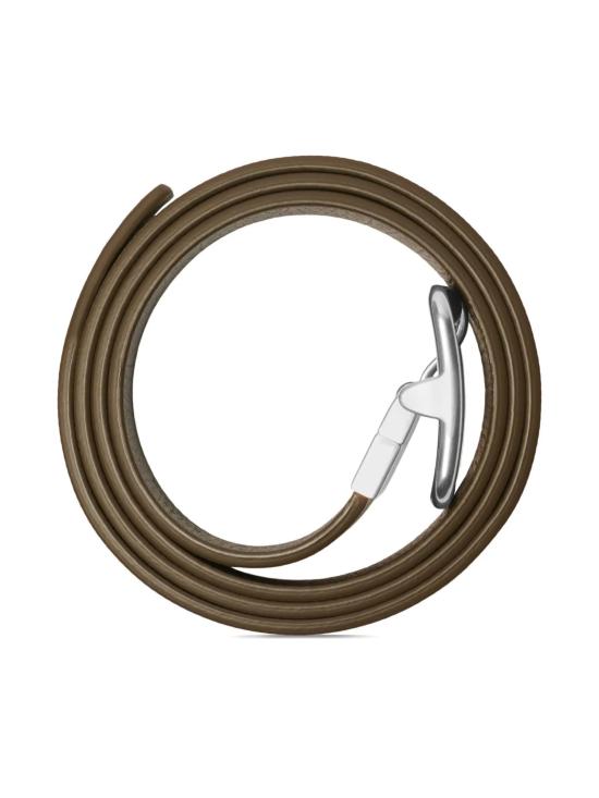 25FW 버버리 리버시블 B 버클 체크 레더 벨트 8092046 X SAND MILITARYSILVER - BURBERRY