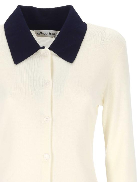 25FW 셀프 포트레이트 가디건 PF25 097CC CREAM White - SELF PORTRAIT