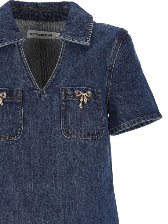 25FW 셀프 포트레이트 미디 원피스 PF25 812SBL BLUE Blue - SELF PORTRAIT