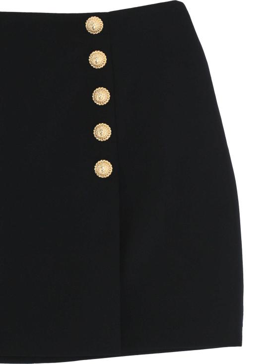 25FW 발망 숏 스커트 FF1LBA89WC09 0PA Black - BALMAIN