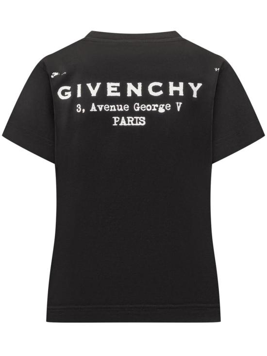 25FW 지방시 반팔 티셔츠 BW70FJP75N 001 Black - GIVENCHY