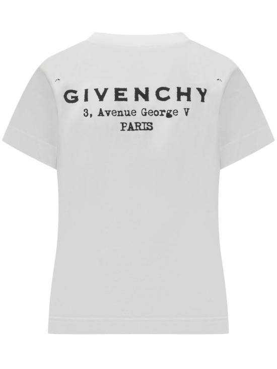 25FW 지방시 반팔 티셔츠 BW70FJP75N 100 WHITE - GIVENCHY