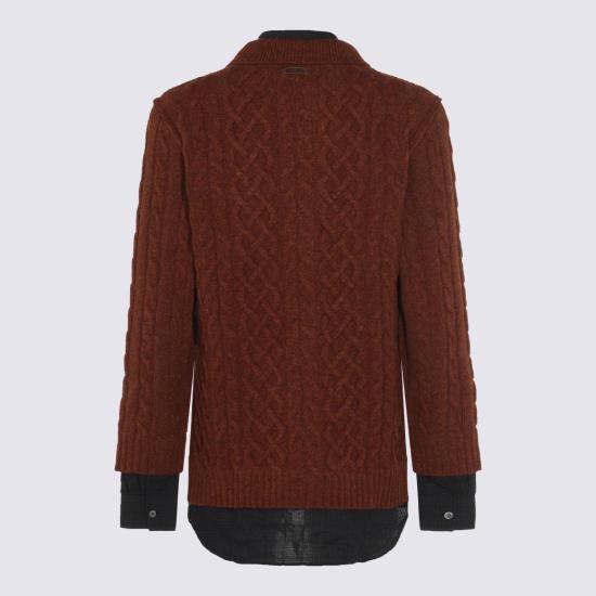 25FW 모스키노 가디건 252ZZ091152030108 BROWN - MOSCHINO